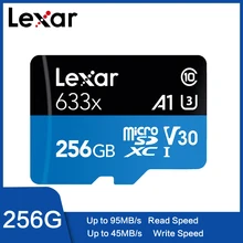 Lexar,, 128 ГБ, Micro SD, 16 ГБ, 32 ГБ, карта памяти, высокая скорость до 95 мс, 64 ГБ, класс 10, 633x, картао де Мемория, TF флеш-карта