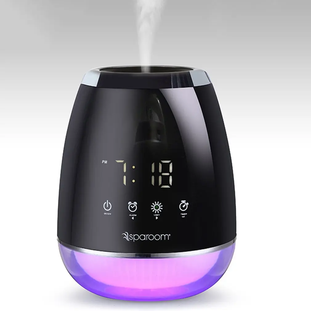 

220ML Touch Screen Ultrasonic Humidifier Air Humidifiers for Home Aroma Essential Oil Diffuser Aromatherapy With Timing Clock