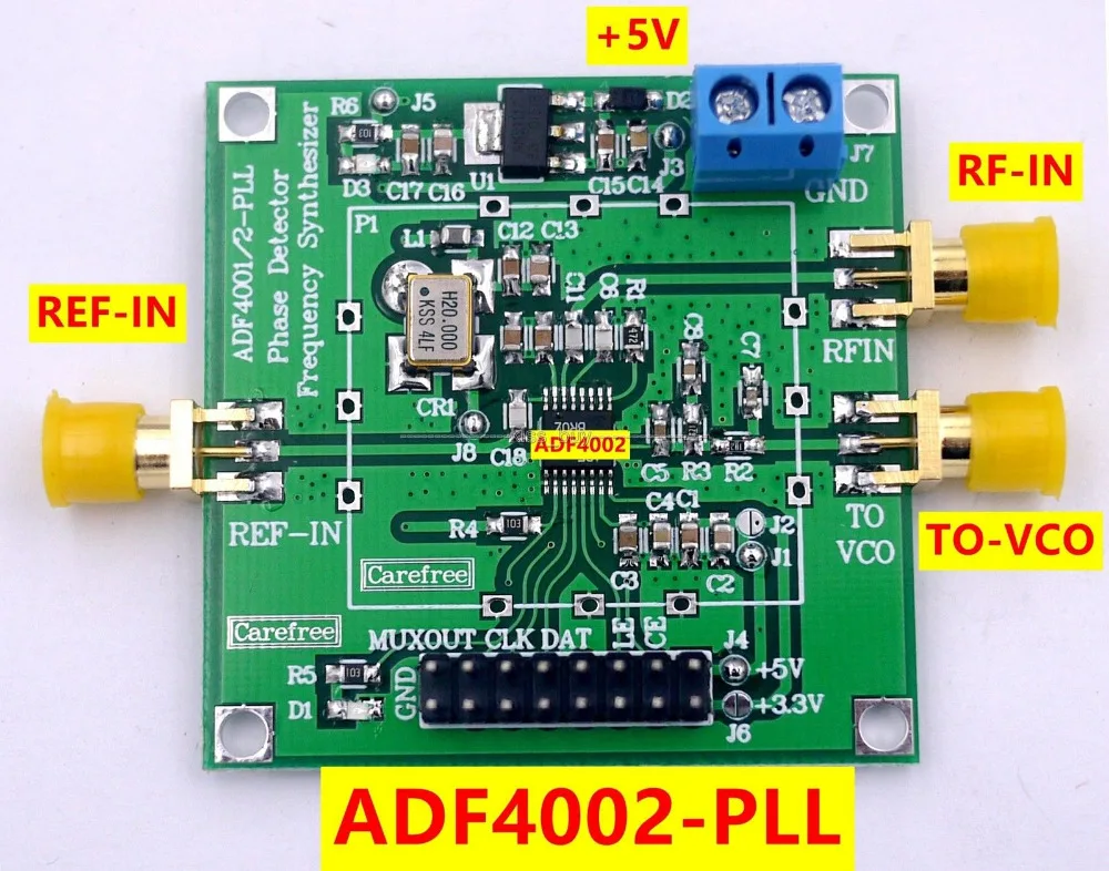 ADF4002 RF module PLL VCO 400MHZ phase detector Frequency synthesizer ...