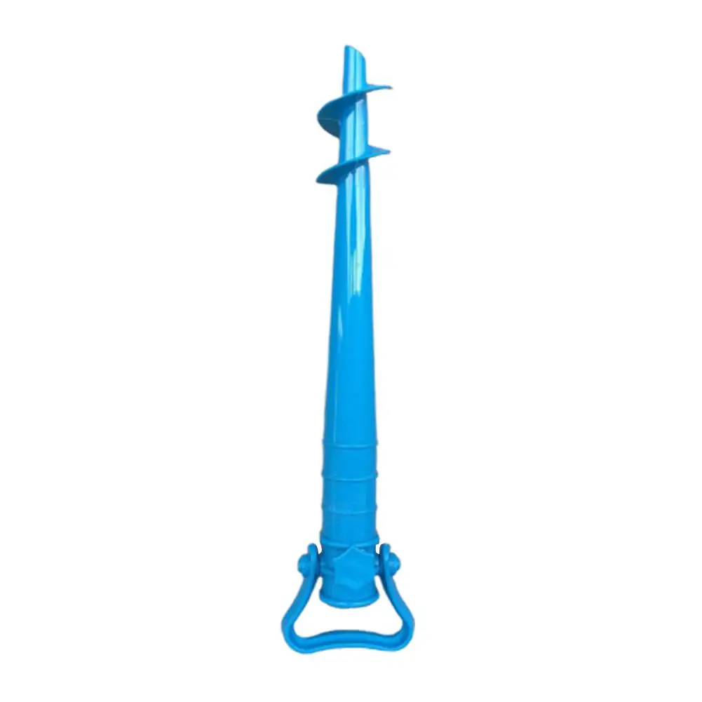 Beach Umbrella Sand Anchor, Fits All Pole Base Screw Holder Stand Portable Auger Stake Support Safe For Strong Winds Sturdy