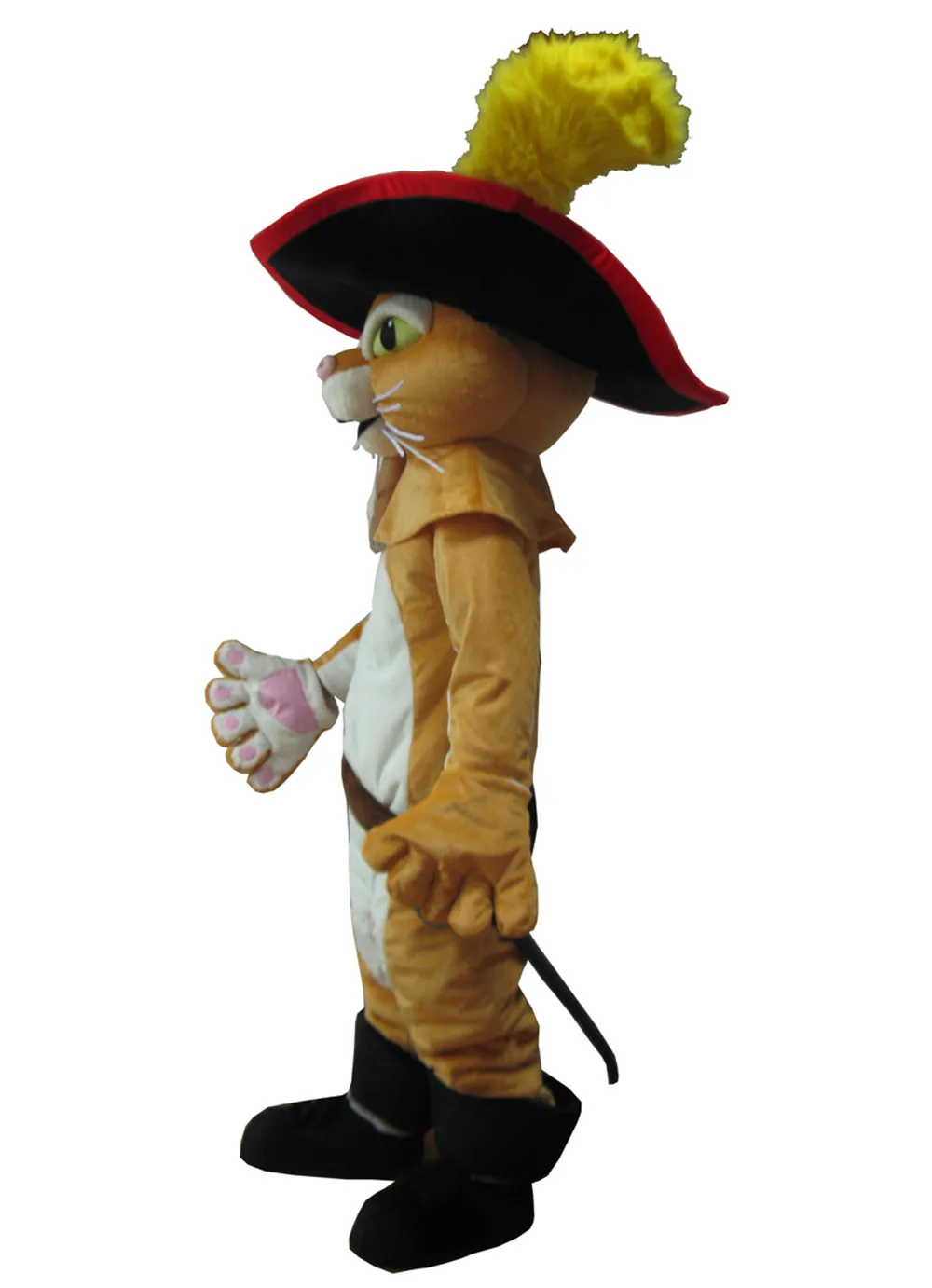 Cartoon Puss Boots Cat Cosplay Mascot Costume