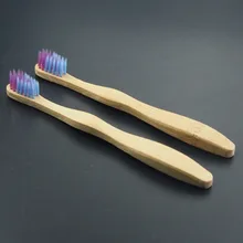 DR. PERFECT, 2 шт., детская мягкая бамбуковая зубная щетка, цветная зубная щетка для ухода за зубами, деревянная зубная щетка, без бисфенола, нейлоновая щетина
