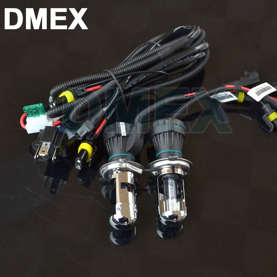 DMEX 1 набор 12V 24V 35W Быстрый старт Быстрый Яркий комплект ксеноновых фар, Высокопрочная конструкция H4 H13 9004 9007 Биксеноновые 4300K 5000K 6000K 8000K HID Xenon Kit(набор для ксенона