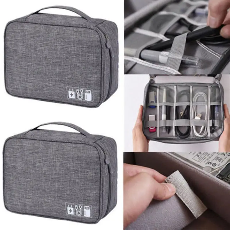 

Travel Electronic Accessories Storage Bag Kit Data Cable U Disk Power Bank Digital Gadget Devices Organizer Digital Package