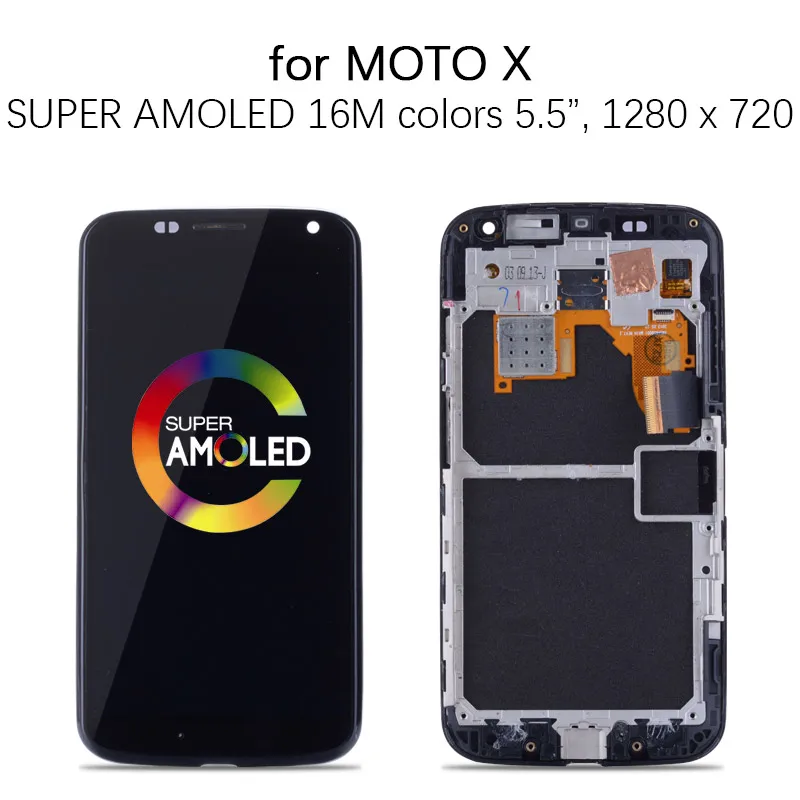 5.5'' тачскрин дисплей экран для MOTO X сенсорный дисплей LCD с тачскрином в рамке замена запчасти XT1052 XT1056 XT1058 XT1060 Черный