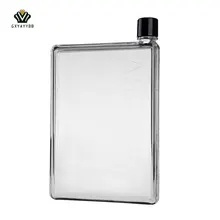 A5 Papel Forma Mi Jugo de Botella de agua Del Deporte de La Moda De Plástico Transparente Al Aire Libre Deporte de Camping Botella de Agua Portable/3 Tamaños