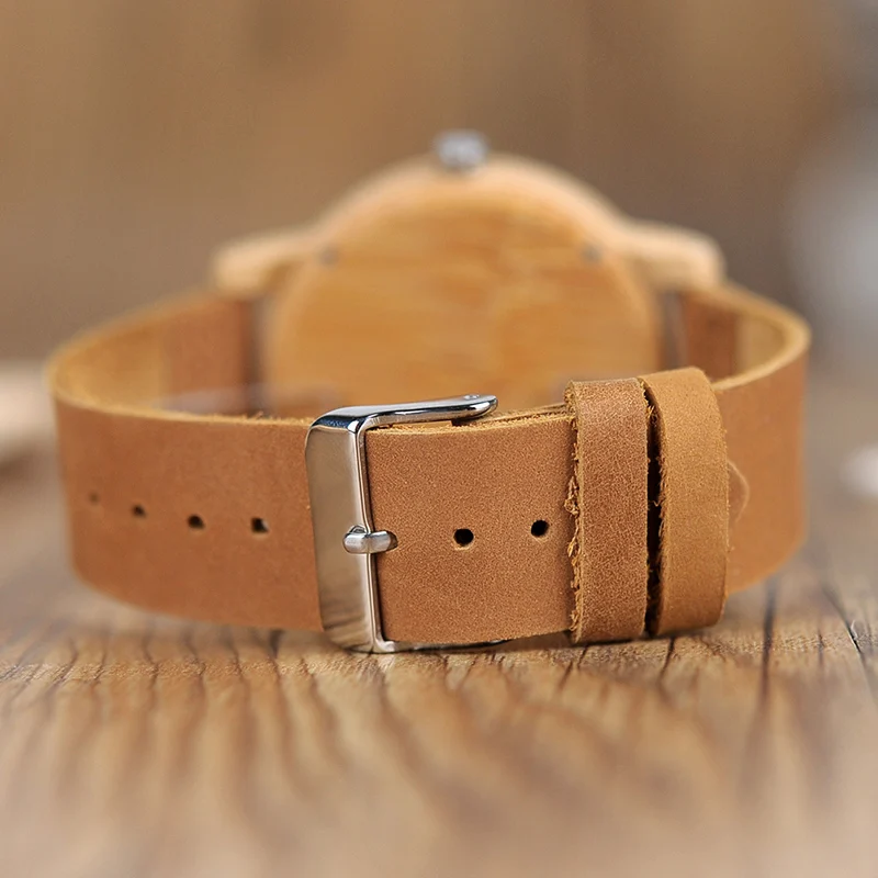 BOBO BIRD L-A22 BOBO BIRD Wooden Watch Engrave logo on Needle Wood Casual Fashion Women Men Watches Ship from Russia to Russia