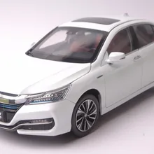 1:18 литья под давлением модели для Honda Accord 10 Спорт Гибридный белый сплав игрушечный автомобиль миниатюрный коллекция подарки MK10 10th поколения