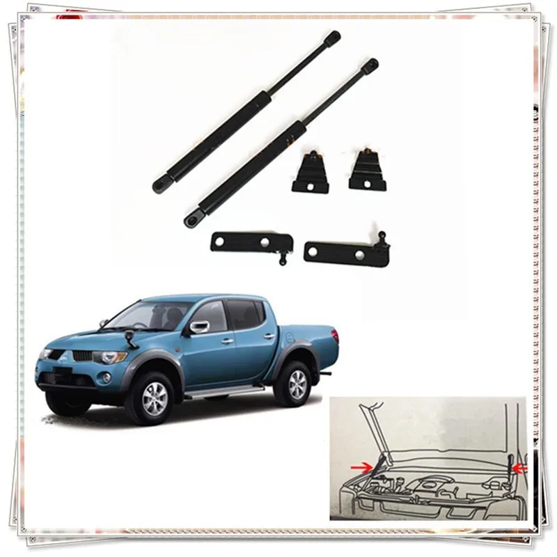 

QDAEROHIVE car hood reuses the gas spring support rod Slow Down Shock Gas Strut for Mitsubihi Triton 2013-2017
