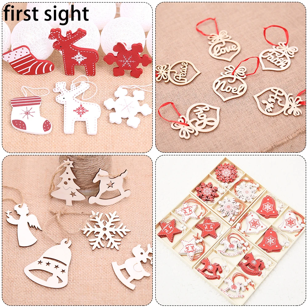 

Christmas tree decorations cute cartoon decorative pendants Christmas party gifts home decoration snowman Santa deer bear toy