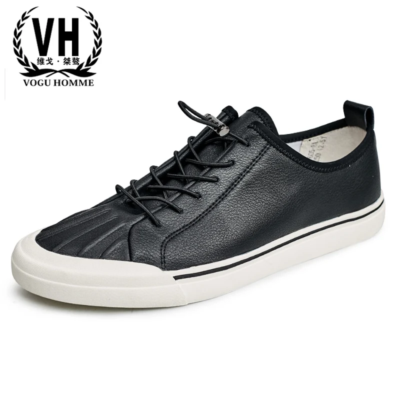 

Shoes men 2018 Genuine Leather flat men's casual shoes British retro all-match cowhide Leisure shoes male spring autumn summer