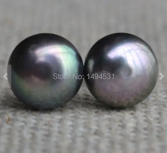 

Wedding Pearl Jewelry , Bridesmaid Earrings 8.5-9mm Dark Grey Color Genuine Freshwater Pearl Stud Earring, 925 Silver Jewelry.