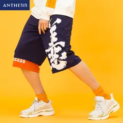 Houxu 2018 новые мужские шорты Восточный стиль мужские летние свободные пляжные спортивные шорты с модным принтом Китайский Персонаж мужской