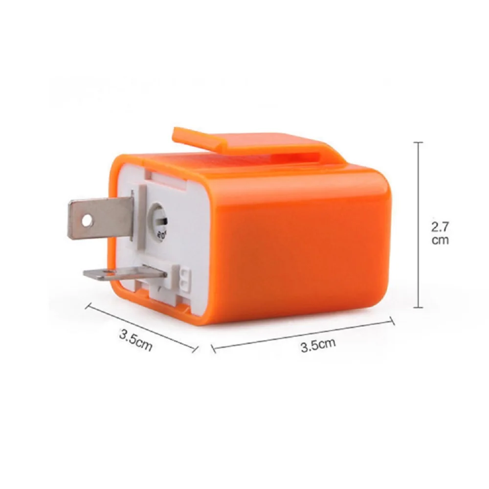 12V 2-контактный Регулируемая частота Светодиодный проблесковый маячок реле мотоцикла указатель поворота