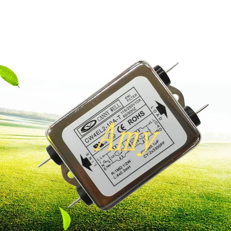 Мощный EMI фильтр CW4EL2 10A 20A T Однофазное Очищение AC220V|emi filter|power emi filteremi power filter |