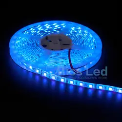 5 м 60 светодиодов/M SMD 5050 395-405nm IP65 Водонепроницаемый HQ УФ ультрафиолетовый Двусторонняя доска flexibal полосы свет DC12V