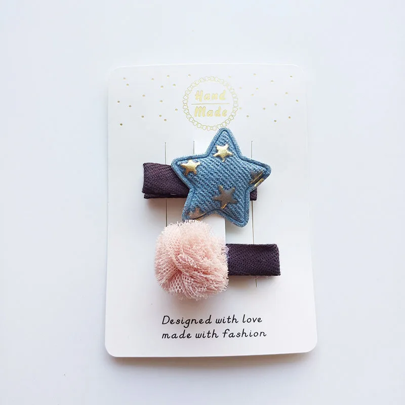 2017 милые заколочки для волос маленькие дети Дети Звездный шар заколки маленьких