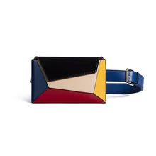 Caker Brand 2019 Women Colorful Pattern Waist Bags Fashion Fanny Waist Pack Colorful Purple Black White Green Khaki Belt Bags