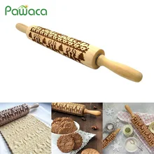 35/см 43 см Рождество тиснение скалка для выпечки печенье печенье, фондан, пирог тесто выгравированы ролик Олень Снежинка посуда