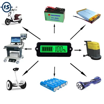 Синий индикатор емкости свинцово-кислотных батарей 12 В LY6W цифровой ЖК-дисплей измеритель мощности литиевой батареи тестер Вольтметр