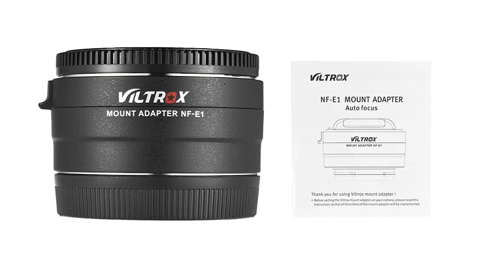 Адаптер объектива Viltrox NF E1 Автофокус для Nikon серии F Mount объектив Sony E A7II A7RIII A7SII A6500