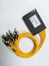 Лидер продаж волоконно-оптический PLC1X16 волокна splitter Фу/UPC PLC сплиттер модуль SM 1 м Коробка ABS