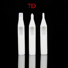 50 шт. diamond Размеры 7 одноразовые белые короткие татуировки Совет Tube насадка питания-7DT