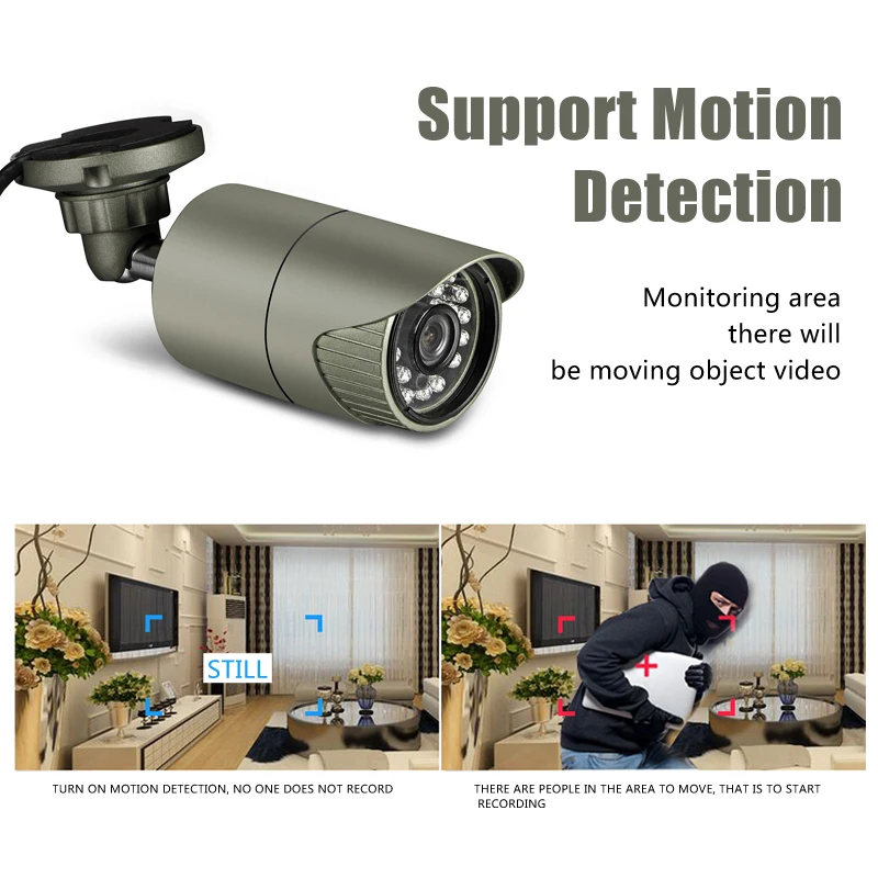 BESDER H.265 IP камера безопасности 2MP 3MP 4MP наружная Водонепроницаемая CCTV P2P Обнаружение