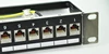 Panel de parche Modular blindado Cat6 de 24 puertos Incl. 24 Uds de gatos Keystone tipo libre de herramientas blindados Cat6, montaje en Rack de 19 