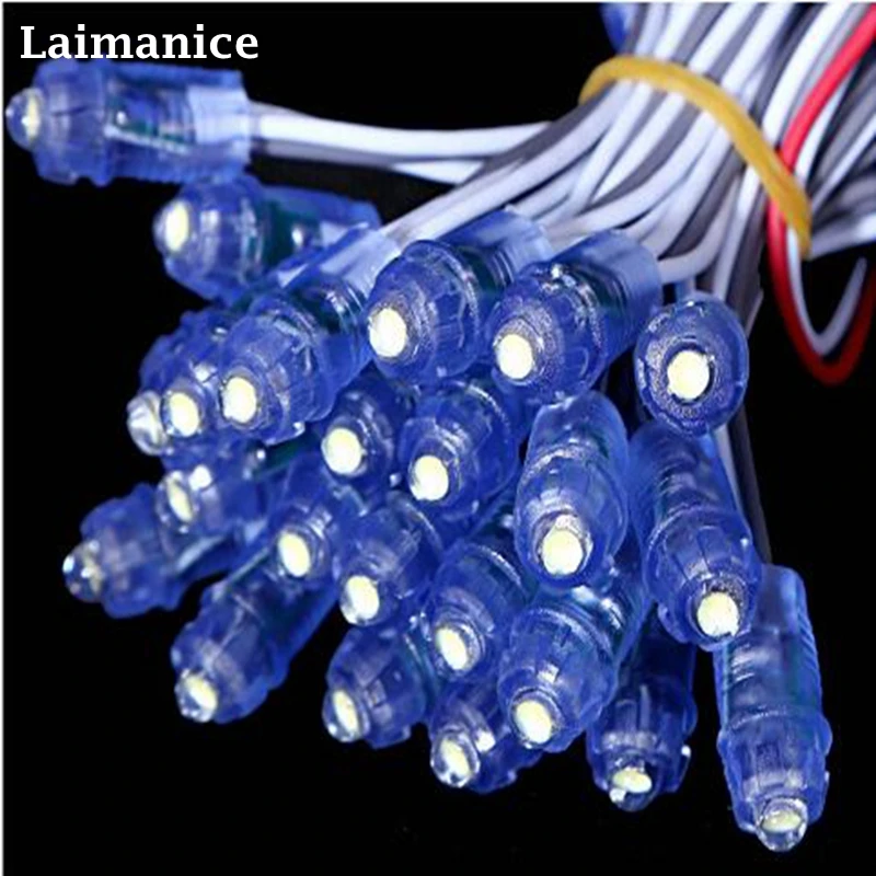 

500pcs 9mm LED Pixel Module String DC 5V IP65 Waterproof Point Lights For Advertisement letters white,red,blue,green,yellow