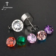 Letdiffery, брендовые серьги с римскими цифрами, серьги из нержавеющей стали, CZ камень, серьги-гвоздики, Brincos Oorbellen, Букле д 'Орель