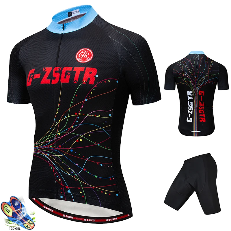 

2019 Bicycle Short Sleeve Shirt Sportswear Mountain Bike Jersey Breathable Triathlon Cycling Clothing roupas ciclismo equipes
