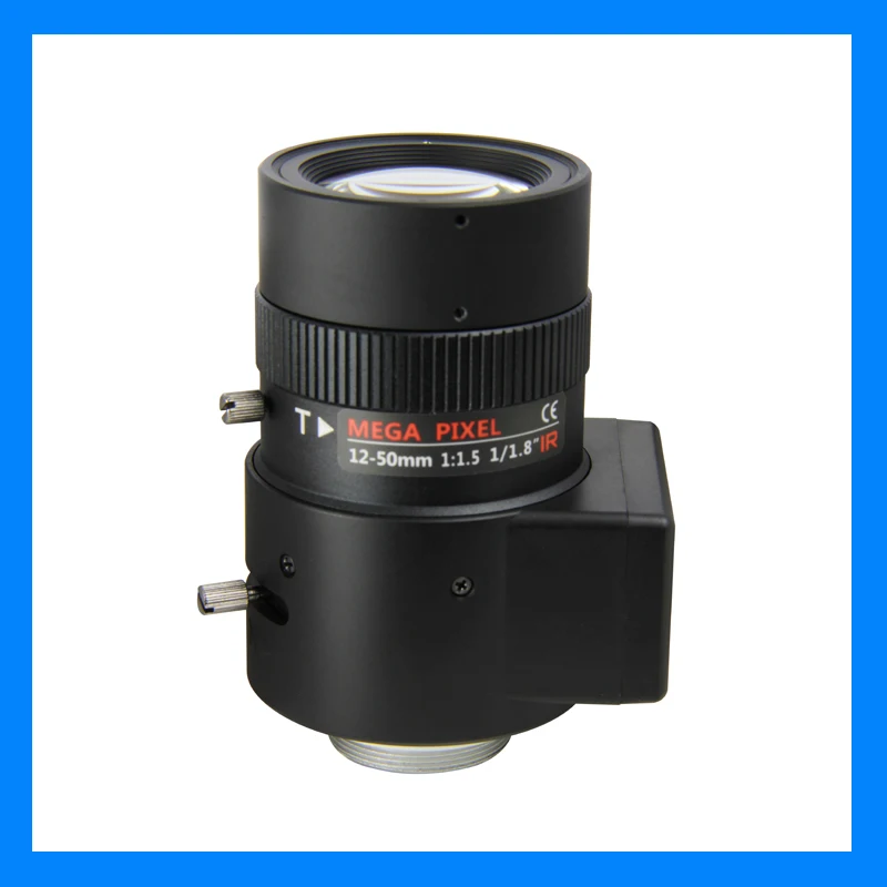 3 megapixel lens 12 50mm vari auto iris 1/1.8" F1.4, camera lens, cs mount cctv lens for ip