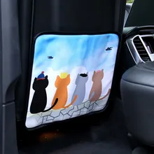 Сиденье для стайлинга автомобиля задняя мультяшная антиударная площадка Защитная крышка из искусственной кожи водонепроницаемый детский противогрязный защитный коврик 43x34 см