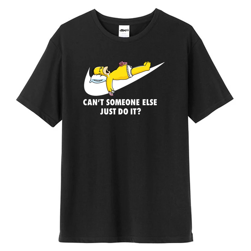 

Simpson Funny T Shirt Just Do It Printing Cotton Tshirt Men Short Sleeve Summer Clothing Fashion 2019 Loose Camisetas Hombre