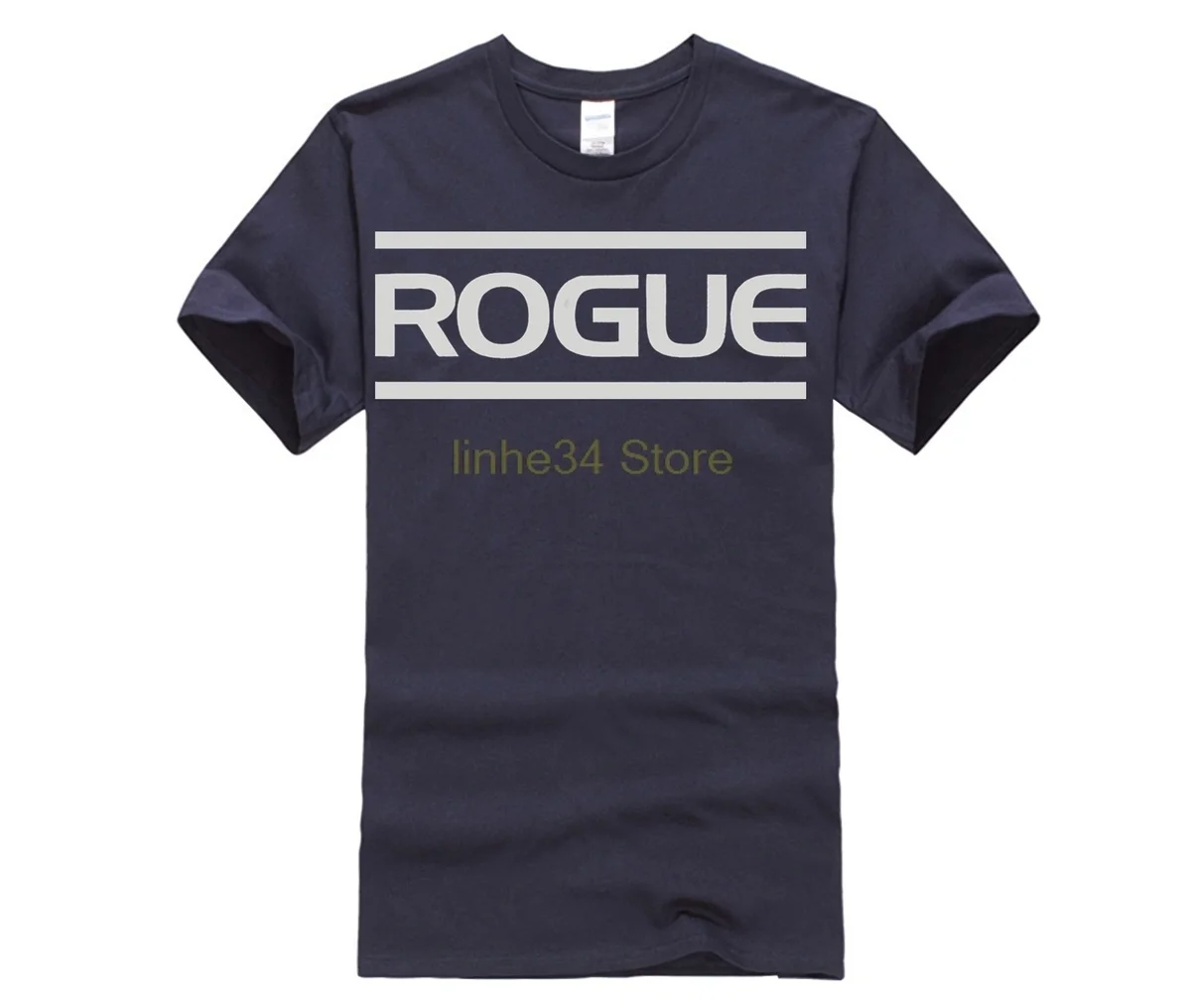 Винтажная Футболка Rogue fitness Международная хлопковая с круглым вырезом Короткая