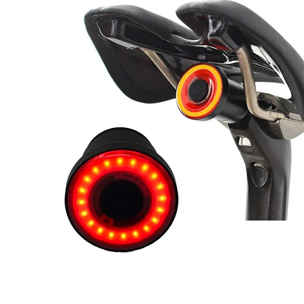 

Bicycle Rear Light XLITE100 Smart LED B Braking Lamp Auto/Manual Switch 50hours Runtime Safety Visual Warning Lantern