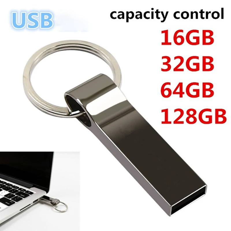 

waterproof memory stick usb 3.0 mini metal usb flash drive 128gb U disk key Pendrive 64GB 32GB 16GB 8GB Pen Drive free adapter