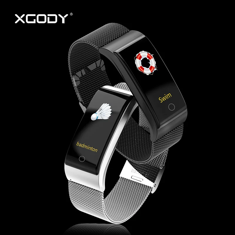 XGODY F4 Smart Bracelet Fitness Activity Tracker Blood Pressue Pedometer Heart Rate Monitor Pulsometer Watch Wristband | Электроника