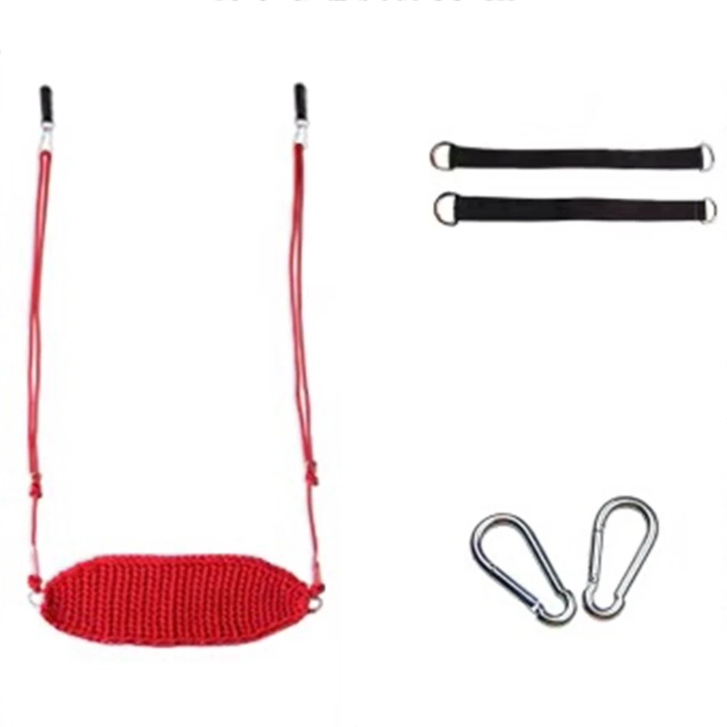 Indoor Kids Rope Net Swing Seat for Yard Patio Garden Playground Hanging Chair Toys Child Sport Games Play Set Max. 440 lbs