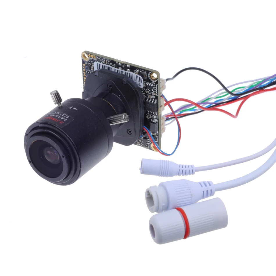

1080P Network H.265 2.0MP Hi3516CV300 mini IP Camera Board ONVIF 2.8-12mm Manual Varifocal Zoom Lens Plug and Play with