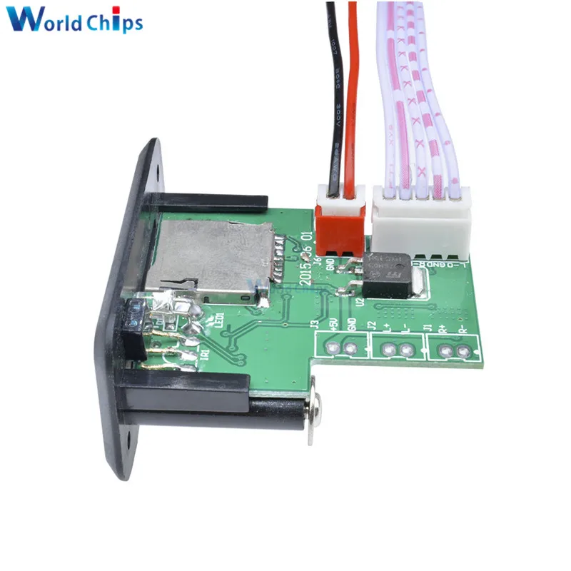Мини MP3 декодер автомобильная плата 5 В/12 В USB TF U Disk Reader плеер усилитель модуль для