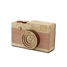 Креативные деревянные изделия ручной работы музыкальная шкатулка Заводной diy игрушечная камера для девочек детский подарк ко дню рождения в виде украшения для детских подарков