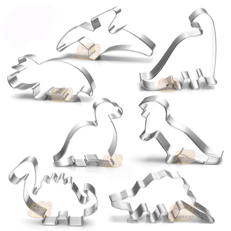 

Stainless Steel Dinosaur Decorating Pastry Baking Tools Animal Biscuit Cutter Cookie Mould 1PC Cookie Fondant Cake