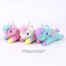 Unicorn Mini Plush Pendant Toys Soft Stuffed Animal Dolls with Key Chain Brinquedos Kids Toys Gifts 10pcs/lot