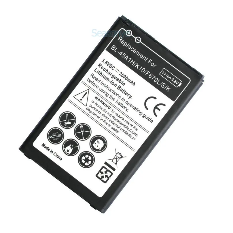 Seasonye 2600mAh BL 45A1H / BL45A1H запасная батарея для LG K10 F670L F670K F670S F670 K420N LTE Q10 K420 + код