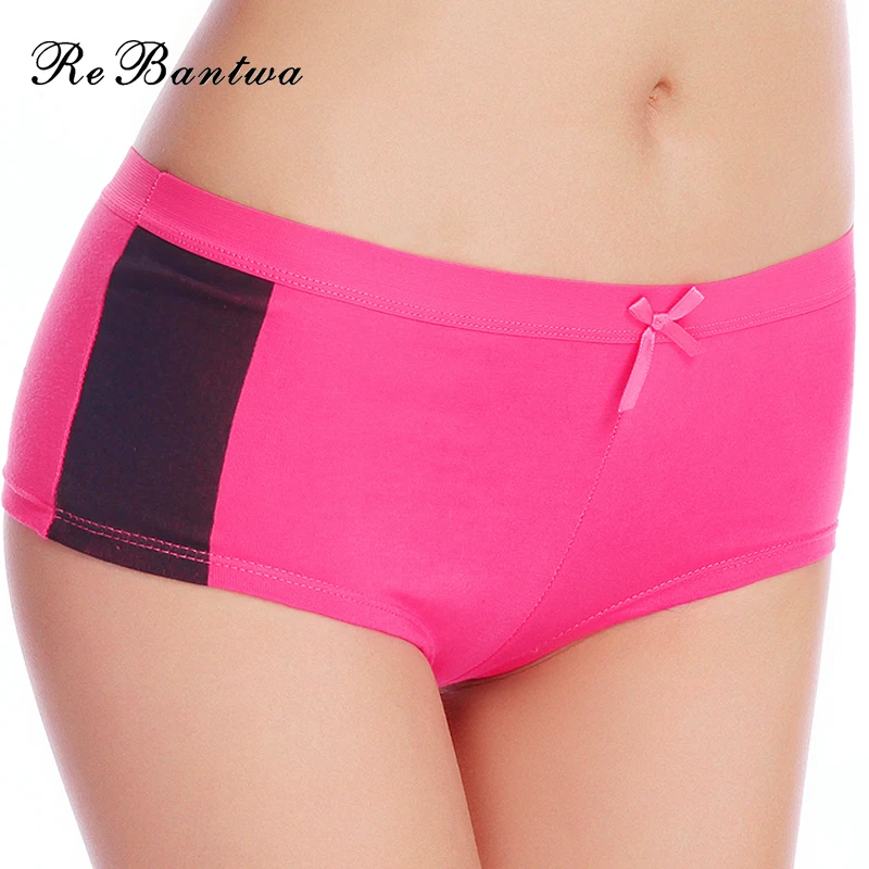 Rebantwa Brand 5pcs Underpants Ladies Boxers Padded Boyshort Lot Cheap