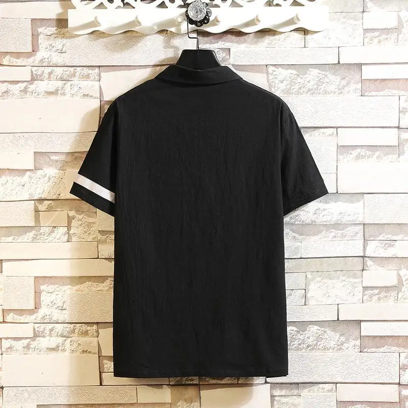 4XL 5XL с коротким рукавом летняя мужская мода плюс размер рубашки поло бренд
