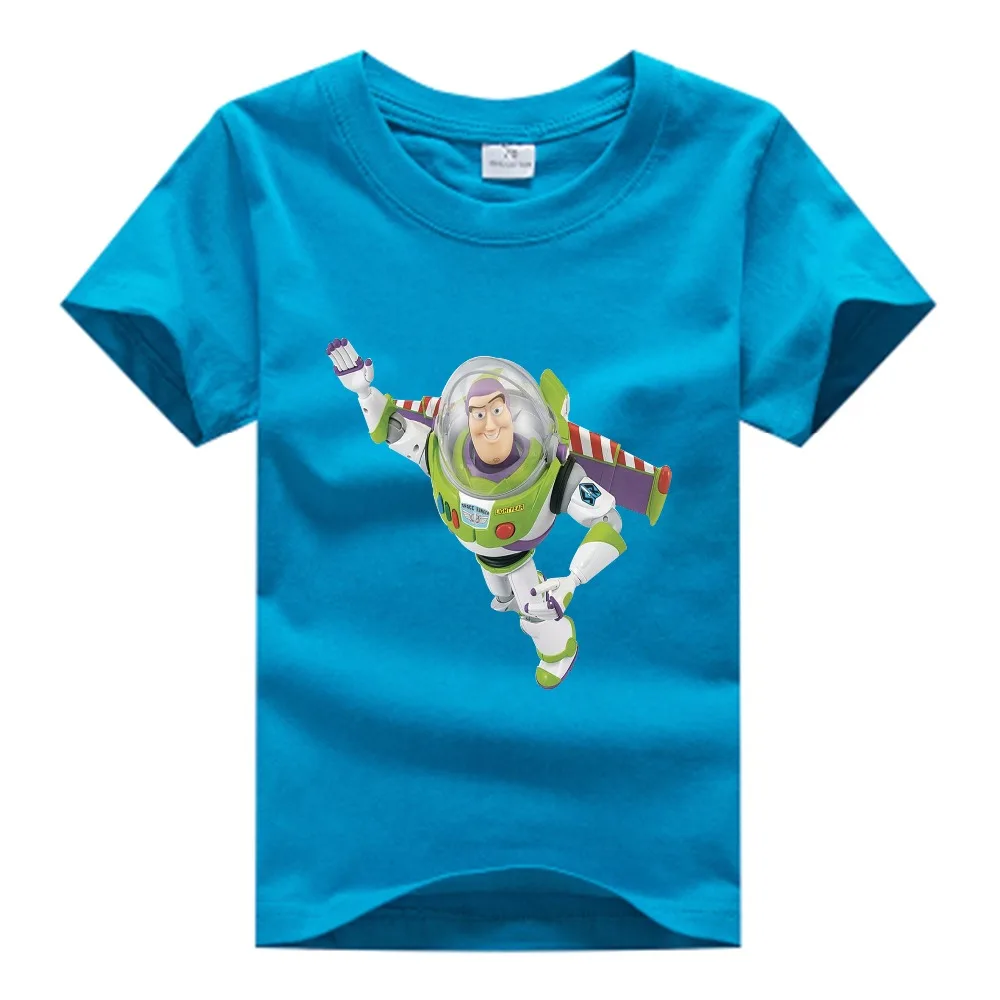

Children High Quality T-shirt Girl Boy Summer T Shirt Buzz Lightyear Cartoon Cotton Tee Kids Comfortable Tops Clothes 3T-9T