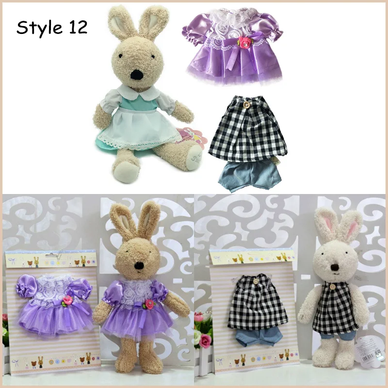 Милый кролик, плюшевые мягкие игрушки, куклы с сменной одеждой, мягкие игрушки для детей, девочек, детские игрушки, подарки на год